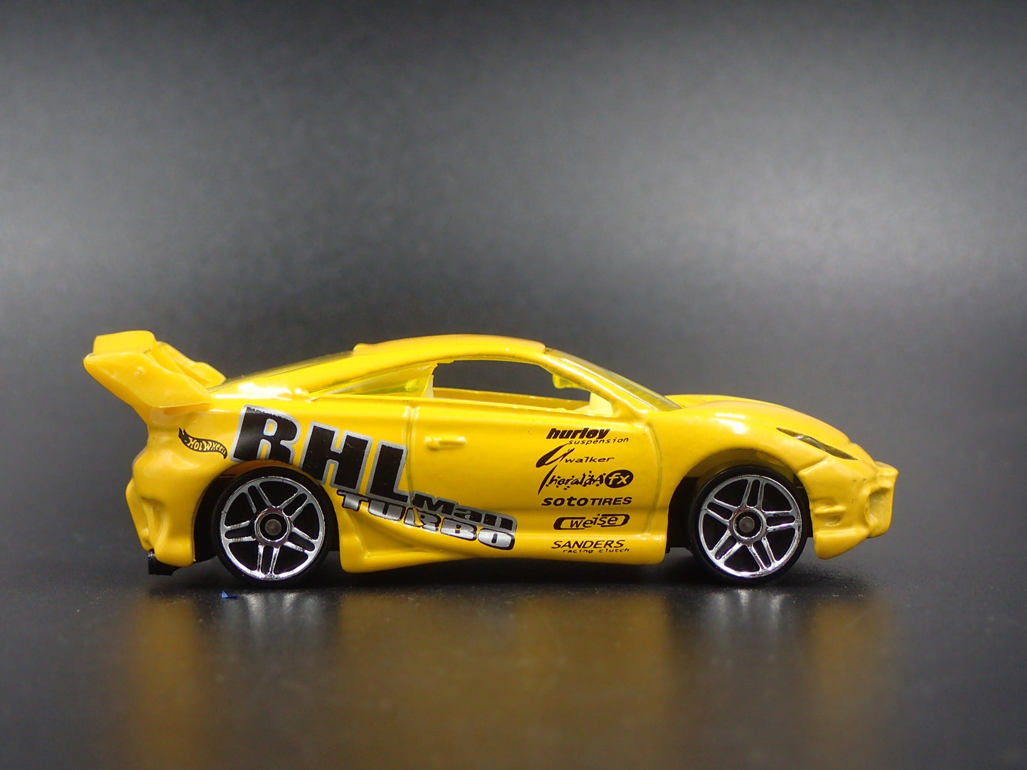 1999-2006 TOYOTA CELICA RHL YELLOW 1/64 SCALE COLLECTIBLE DIECAST MODEL CAR