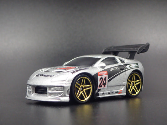 1993-2002 TOYOTA SUPRA SILVER 1/64 SCALE COLLECTIBLE DIORAMA DIECAST MODEL CAR