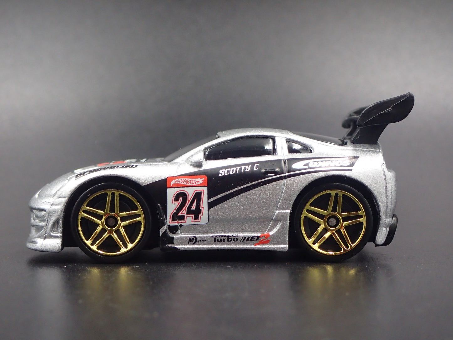 1993-2002 TOYOTA SUPRA SILVER 1/64 SCALE COLLECTIBLE DIORAMA DIECAST MODEL CAR