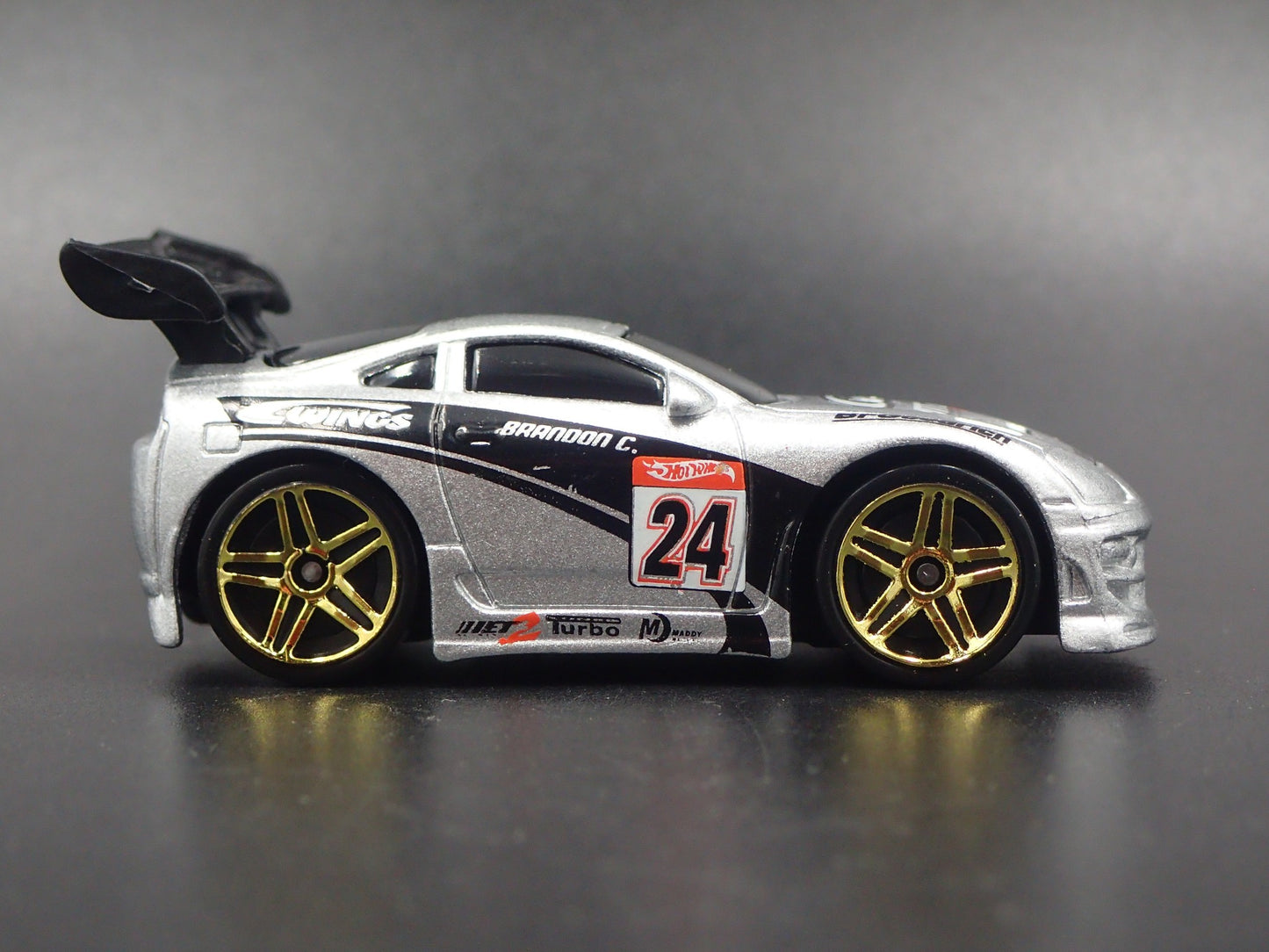 1993-2002 TOYOTA SUPRA SILVER 1/64 SCALE COLLECTIBLE DIORAMA DIECAST MODEL CAR