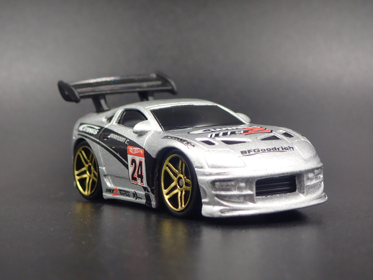 1993-2002 TOYOTA SUPRA SILVER 1/64 SCALE COLLECTIBLE DIORAMA DIECAST MODEL CAR