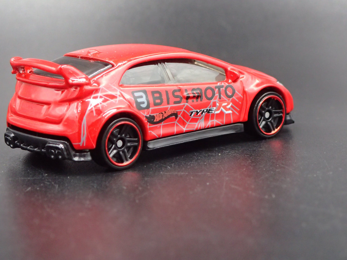 2011-2016 HONDA CIVIC TYPE R BISIMOTO RED 1:64 SCALE DIORAMA DIECAST MODEL CAR