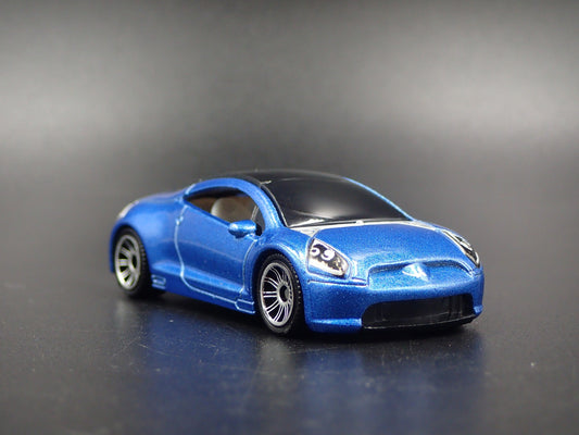 2006-2012 MITSUBISHI ECLIPSE BLUE 1:64 SCALE COLLECTIBLE DIECAST MODEL CAR