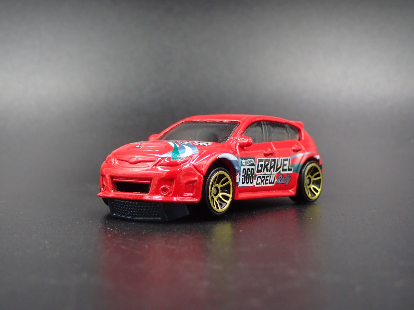 2007-2014 SUBARU WRX STI RED 1:64 SCALE COLLECTIBLE DIORAMA DIECAST MODEL CAR