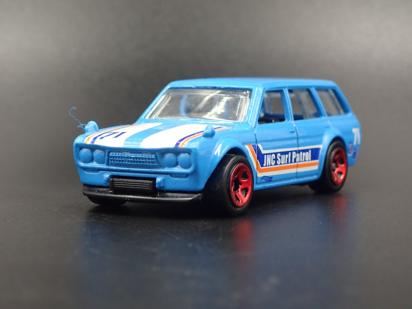 1968-1973 DATSUN 510 STATION WAGON BLUE 1:64 SCALE COLLECTIBLE DIECAST MODEL CAR