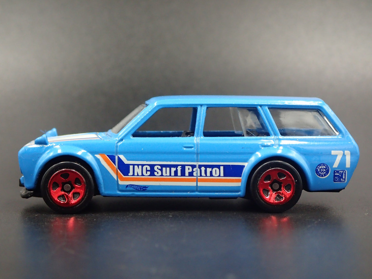 1968-1973 DATSUN 510 STATION WAGON BLUE 1:64 SCALE COLLECTIBLE DIECAST MODEL CAR