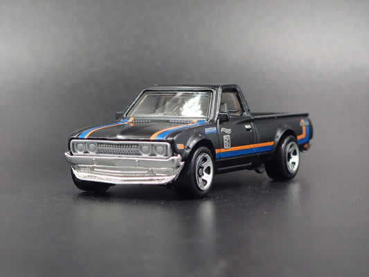 1973-1979 DATSUN 620 PICKUP TRUCK GREDDY BLACK 1:64 SCALE DIECAST MODEL CAR