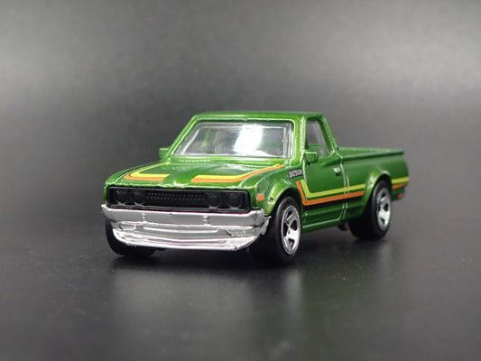 1973-1979 DATSUN 620 PICKUP TRUCK GREEN 1:64 SCALE COLLECTIBLE DIECAST MODEL CAR