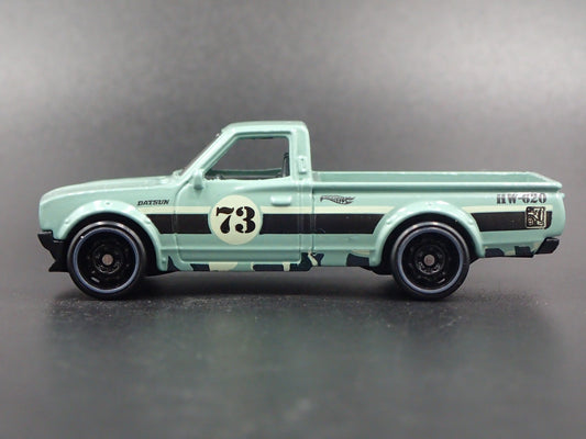 1973-1979 DATSUN 620 PICKUP TRUCK GREEN 1:64 SCALE DIORAMA DIECAST MODEL CAR