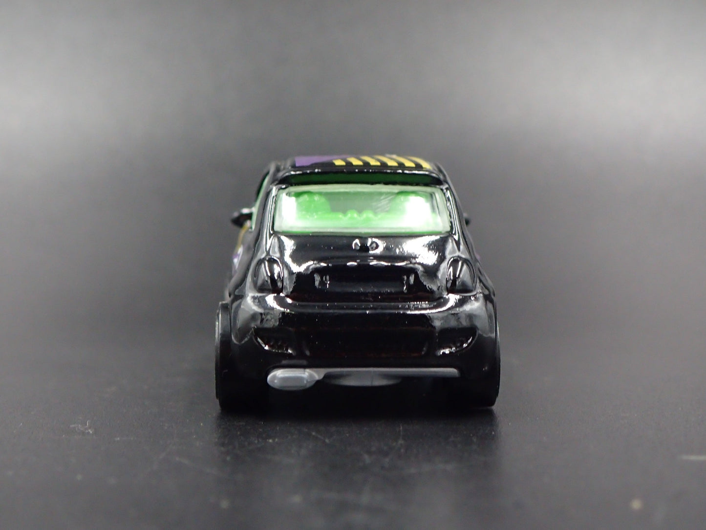 2007-2025 FIAT 500 BLACK 1/64 SCALE COLLECTIBLE DIORAMA DIECAST MODEL CAR