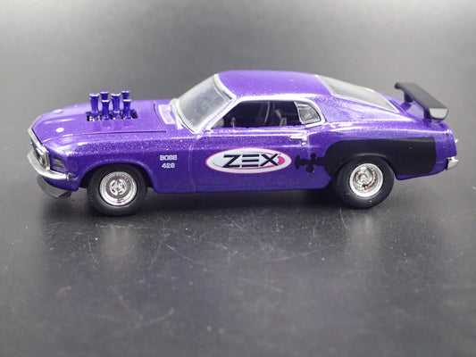 1970 70 FORD MUSTANG BOSS 429 FASTBACK ZEX PURPLE 1:64 SCALE DIECAST MODEL CAR