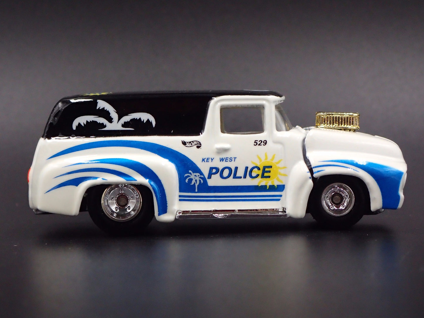 1956 56 FORD F100 PANEL VAN KEY WEST FL POLICE RARE 1:64 SCALE DIECAST MODEL CAR