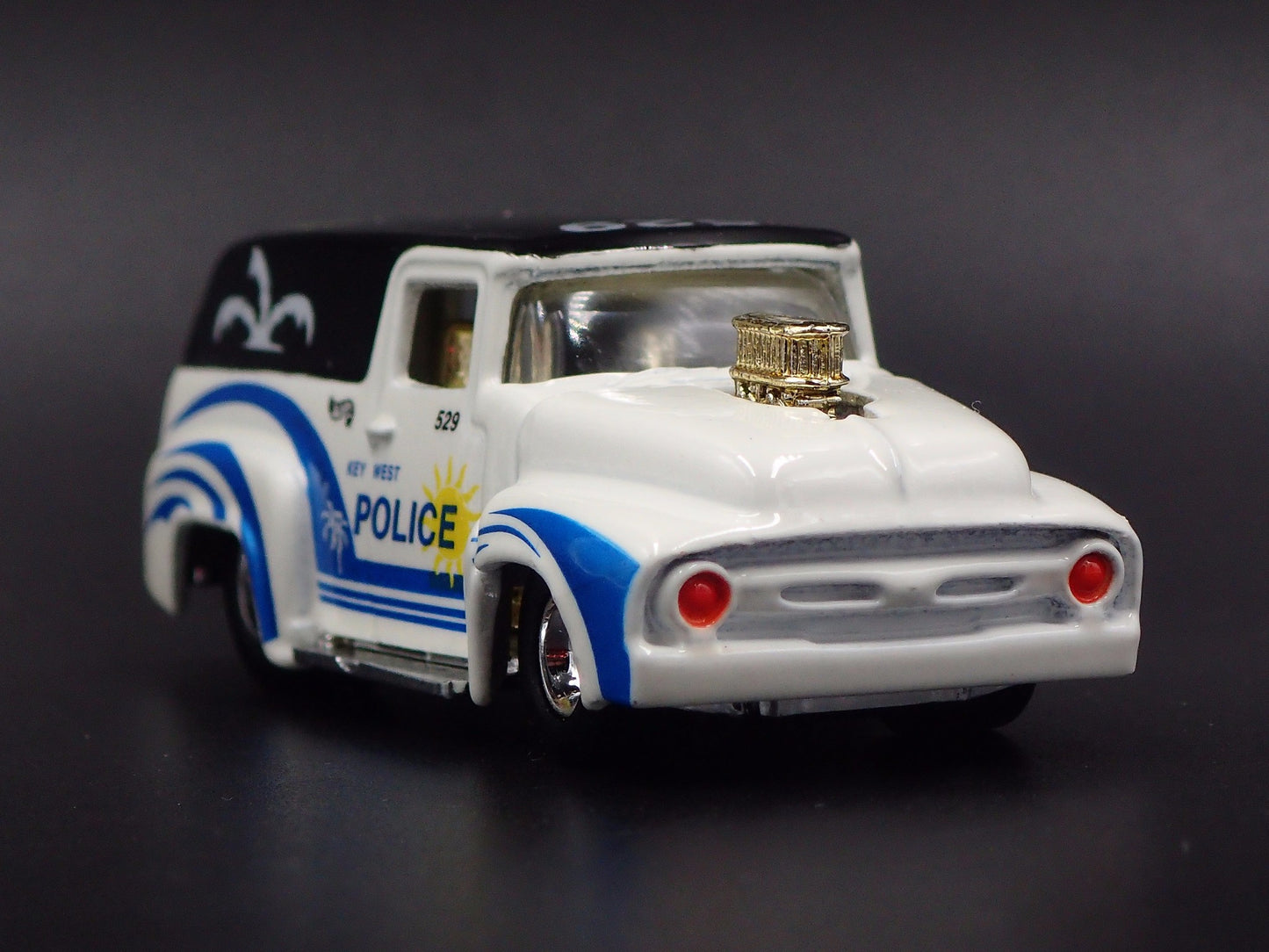 1956 56 FORD F100 PANEL VAN KEY WEST FL POLICE RARE 1:64 SCALE DIECAST MODEL CAR