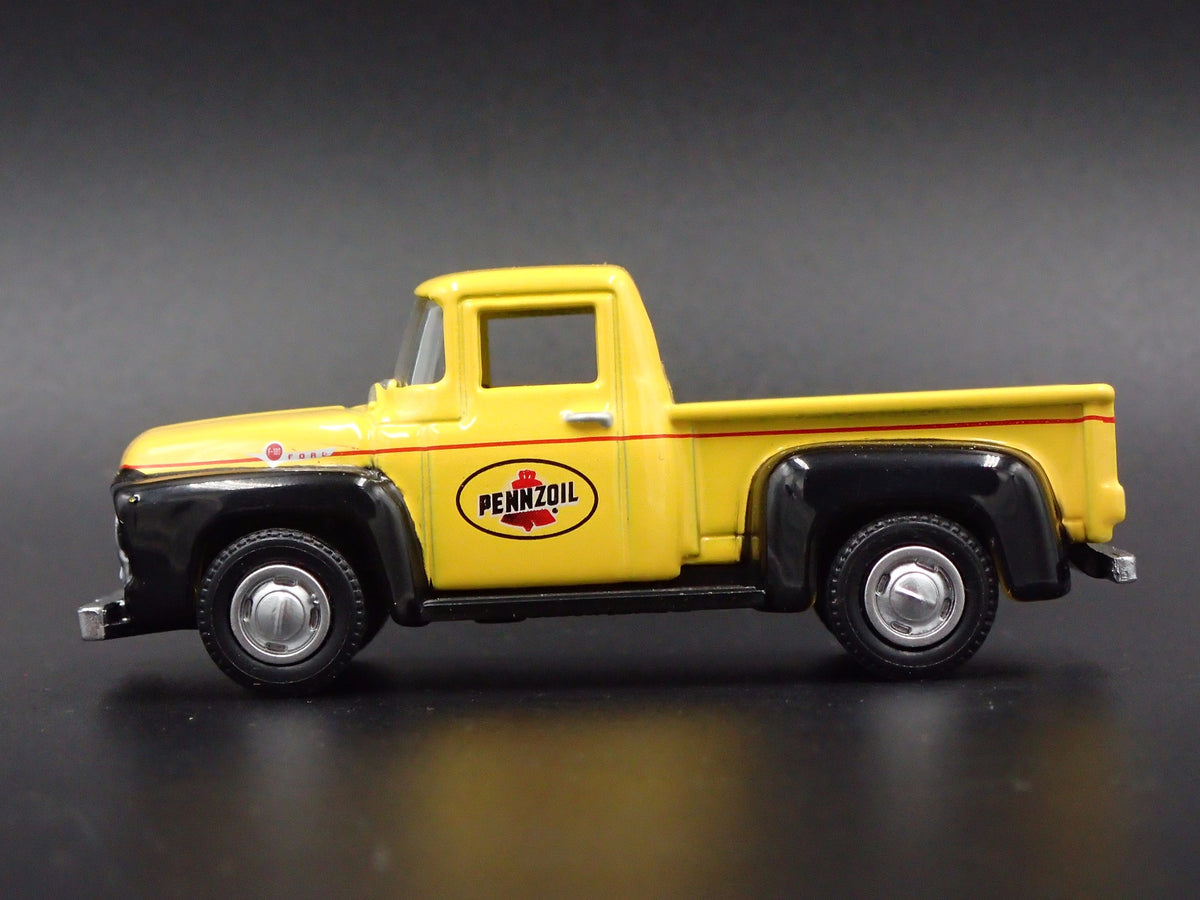 1956 56 FORD F100 PICKUP TRUCK PENNZOIL 1:64 SCALE DIORAMA DIECAST MODEL CAR