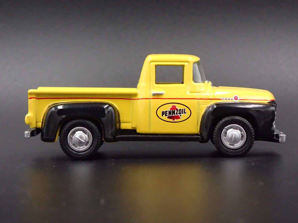1956 56 FORD F100 PICKUP TRUCK PENNZOIL 1:64 SCALE DIORAMA DIECAST MODEL CAR