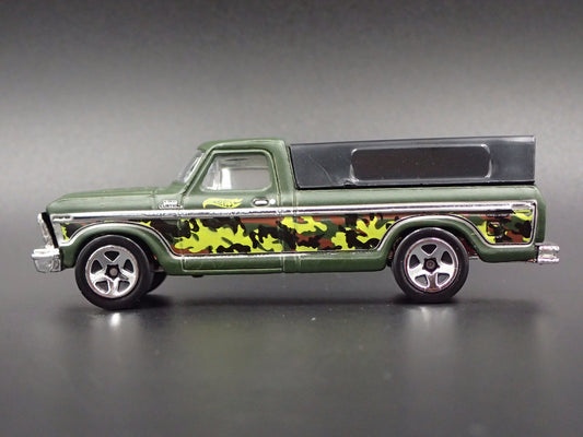 1973-1979 FORD F150 LONG BED PICKUP TRUCK GREEN 1/64 SCALE DIECAST MODEL CAR