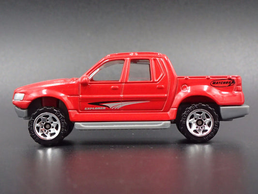 2001 - 2005 FORD EXPLORER SPORT TRAC TRUCK RED RARE 1:64 SCALE DIECAST MODEL CAR