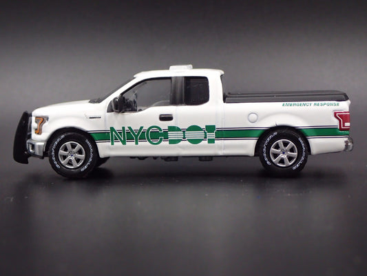 2015 15 FORD F150 LARIAT PICKUP TRUCK NYC DOT WHITE 1/64 SCALE DIECAST MODEL CAR