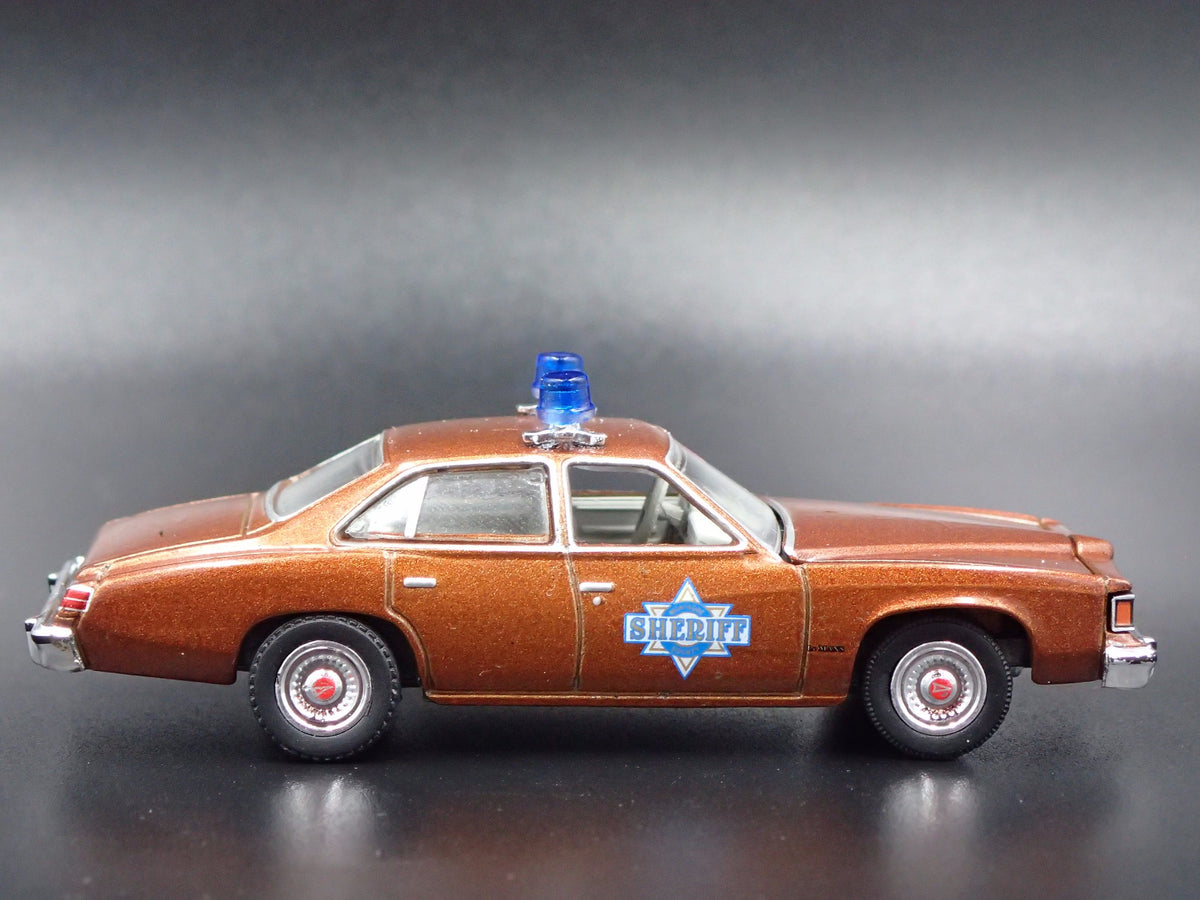 1977 PONTIAC LEMANS SHERIFF BUFORD T JUSTICE SMOKEY & THE BANDIT 1/64 MODEL CAR-Burning Rubber Toy Company