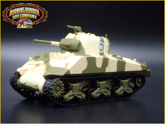 WWII M4 SHERMAN TANK  US ARMY WORLD WAR II 756TH 1:64 SCALE DIECAST MODEL CAR